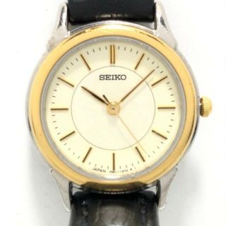 セイコー(SEIKO)のSEIKO(セイコー) 腕時計 - 7N01-6880 レディース アイボリー(腕時計)