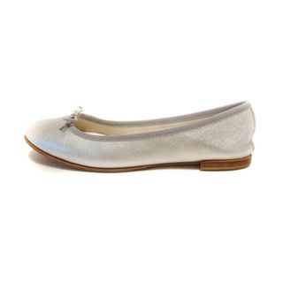 レペット(repetto)のrepetto(レペット) フラットシューズ レディース - シルバー リボン/アウトソール張替済 レザー(その他)