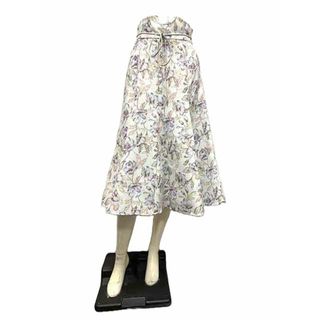 ジルスチュアート(JILLSTUART)の【中古】JILLSTUART ジル・スチュアート スカート レディース リネン調ボタニカルフラワースカート サイズS(その他)