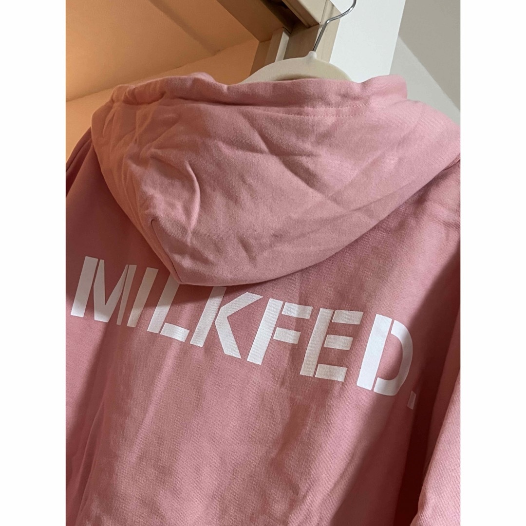 MILKFED.(ミルクフェド)のMILKFED.ピンクのパーカー レディースのトップス(パーカー)の商品写真