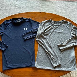 アンダーアーマー(UNDER ARMOUR)の美品　アンダーアーマー　薄目の長袖ウエア　2色　男性用　サイズL(トレーニング用品)