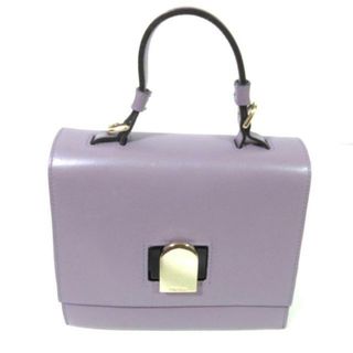 フルラ(Furla)のFURLA(フルラ) ハンドバッグ美品  エマ パープル レザー(ハンドバッグ)