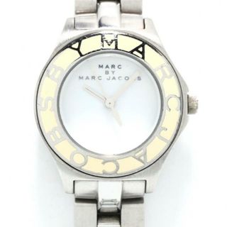 マークバイマークジェイコブス(MARC BY MARC JACOBS)のMARC BY MARC JACOBS(マークジェイコブス) 腕時計 - MBM3049 レディース 白(腕時計)