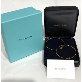 Tiffany & Co. - Tiffany&Co. ゴールド フープ ピアス 750 K18 サークル 