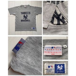 メジャーリーグベースボール(MLB)の90s 00s new york yankees Y2K ヤンキース Tシャツ(Tシャツ/カットソー(半袖/袖なし))