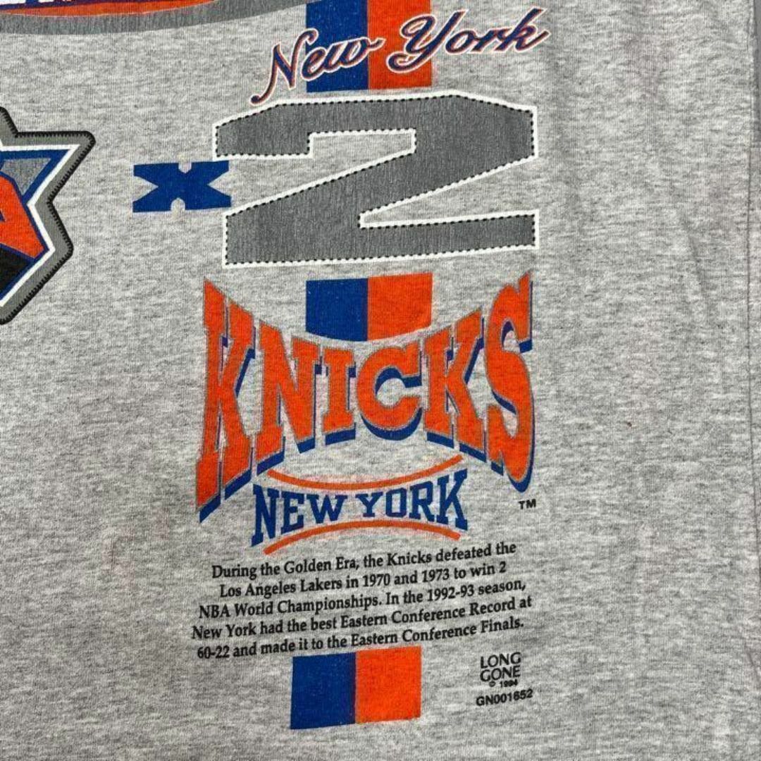 【NBA】90sNewYorkNicksニューヨークニックスラグラン　ストリート メンズのトップス(Tシャツ/カットソー(七分/長袖))の商品写真
