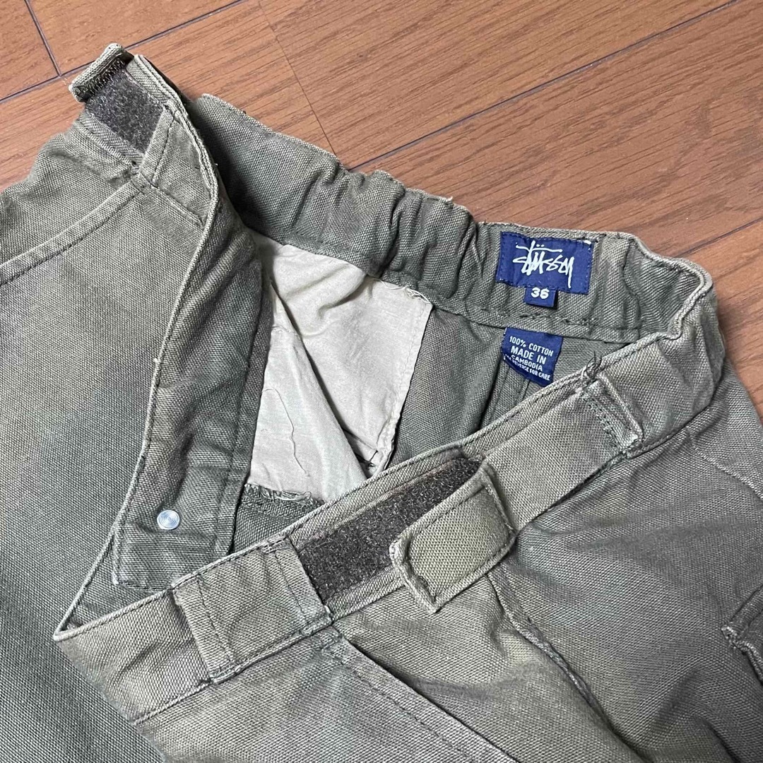 STUSSY - 【激レア】90s old stussy 紺タグ カーゴパンツ の通販 STUSSY - 【激レア】90s old stussy 紺タグ カーゴパンツ の通販