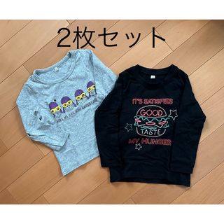 ロンT 2枚セット　100㎝(Tシャツ/カットソー)