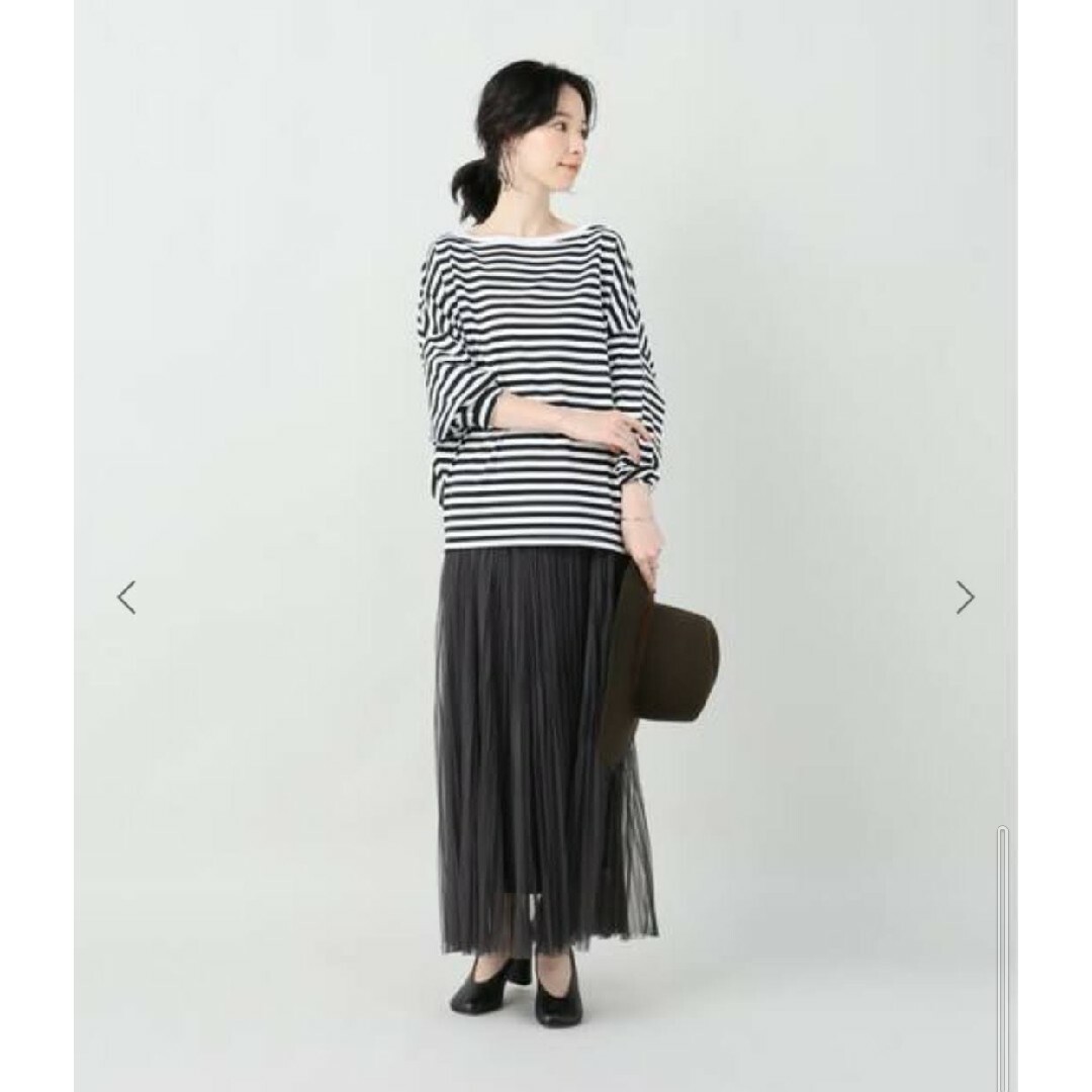 Plage(プラージュ)の新品 plage プラージュ R'IAM FEMININEボーダーTシャツ BK レディースのトップス(カットソー(長袖/七分))の商品写真