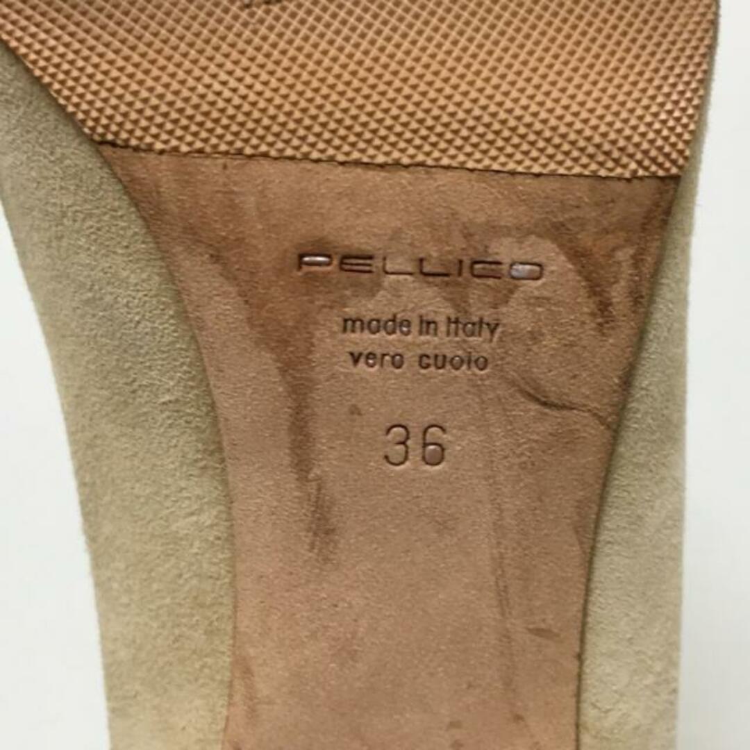 PELLICO(ペリーコ)のPELLICO(ペリーコ) パンプス 36 レディース - ベージュ アウトソール張替済 スエード レディースの靴/シューズ(ハイヒール/パンプス)の商品写真