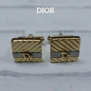 クリスチャンディオール(Christian Dior)の【匿名配送】 DIOR ディオール カフス ゴールド ロゴ 2(カフリンクス)