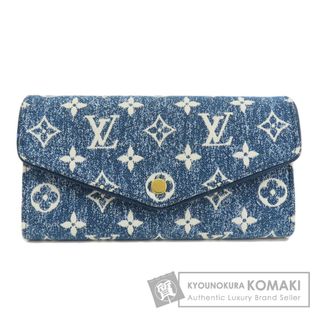 ルイヴィトン(LOUIS VUITTON)のLOUIS VUITTON M81183 ポルトフォイユ・サラ アリーヌブルー 長財布（小銭入れあり） デニム レディース(財布)