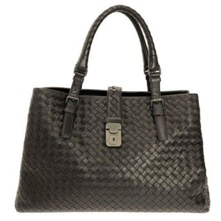 ボッテガヴェネタ(Bottega Veneta)のBOTTEGA VENETA(ボッテガヴェネタ) ハンドバッグ ミディアムローマバッグ ダークブラウン レザー(ハンドバッグ)