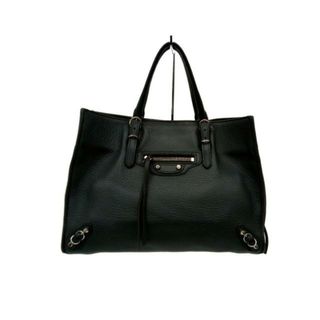 バレンシアガ(Balenciaga)のBALENCIAGA(バレンシアガ) トートバッグ ペーパーA6 370926 ダークグレー レザー(トートバッグ)