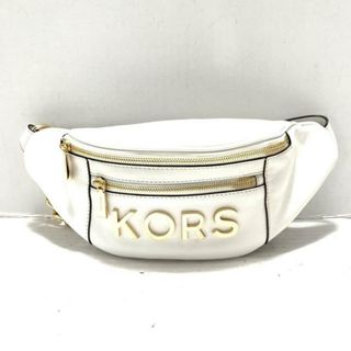 マイケルコース(Michael Kors)のMICHAEL KORS(マイケルコース) ウエストポーチ - 白 レザー(ボディバッグ/ウエストポーチ)