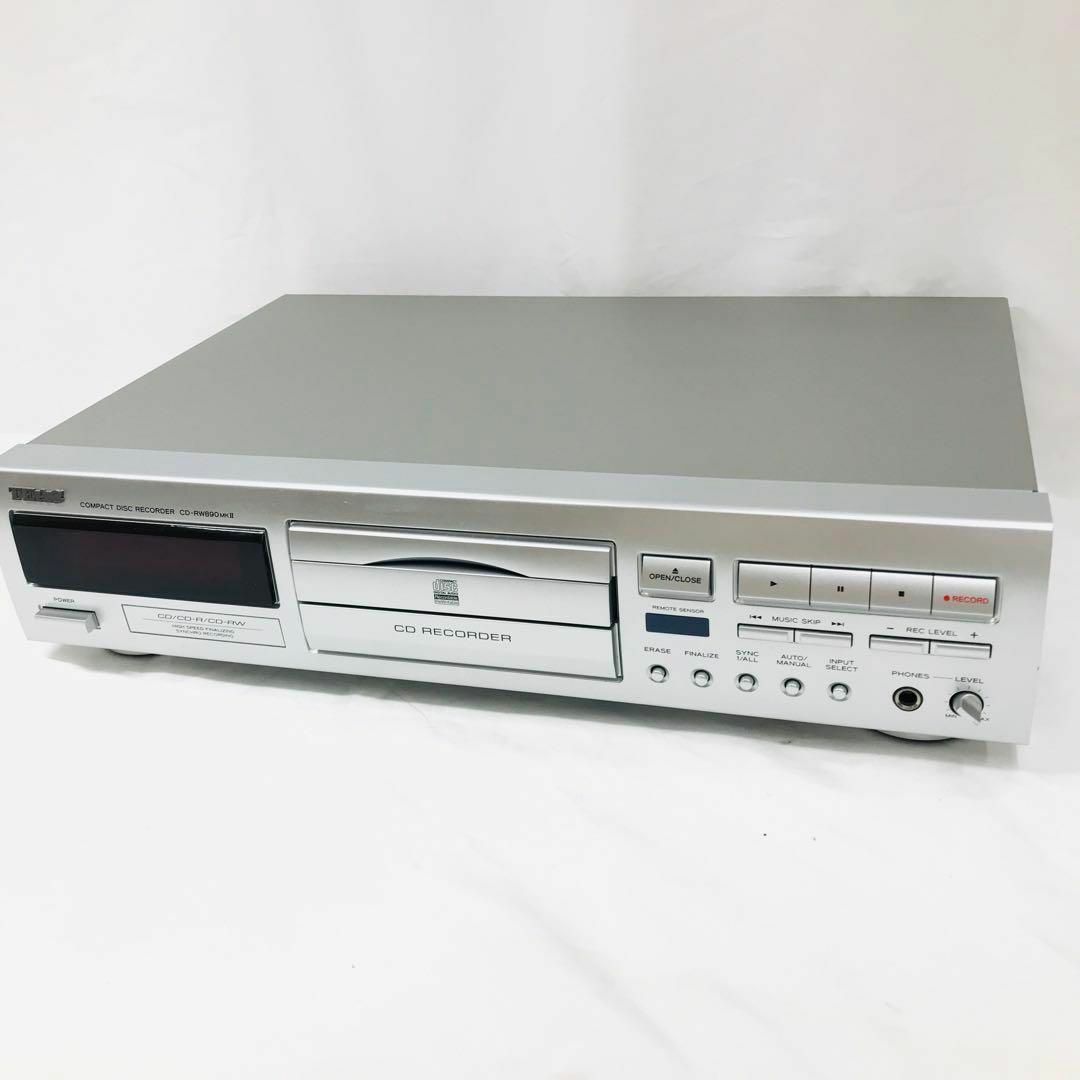 TEAC ティアック CDレコーダー (シルバー) CD-RW890MK2-S スマホ/家電/カメラのテレビ/映像機器(その他)の商品写真