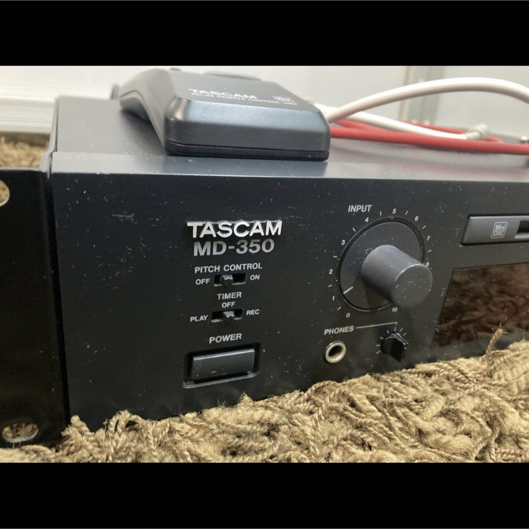 【美品】TASCAM MD-350 タスカム MDデッキ リモコン・ケーブル付き スマホ/家電/カメラのオーディオ機器(その他)の商品写真