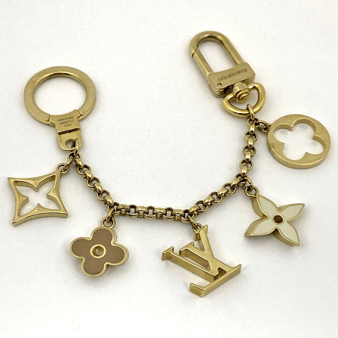 LOUIS VUITTON(ルイヴィトン)のルイ・ヴィトン バッグチャーム チェーン フルール ドゥ レディース 中古 レディースのアクセサリー(チャーム)の商品写真