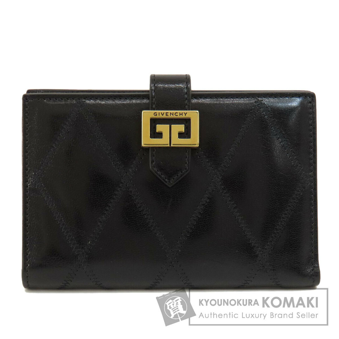 GIVENCHY - GIVENCHY ロゴ 二つ折り財布(小銭入れあり) レザー GIVENCHY - GIVENCHY ロゴ 二つ折り財布(小銭入れあり) レザー