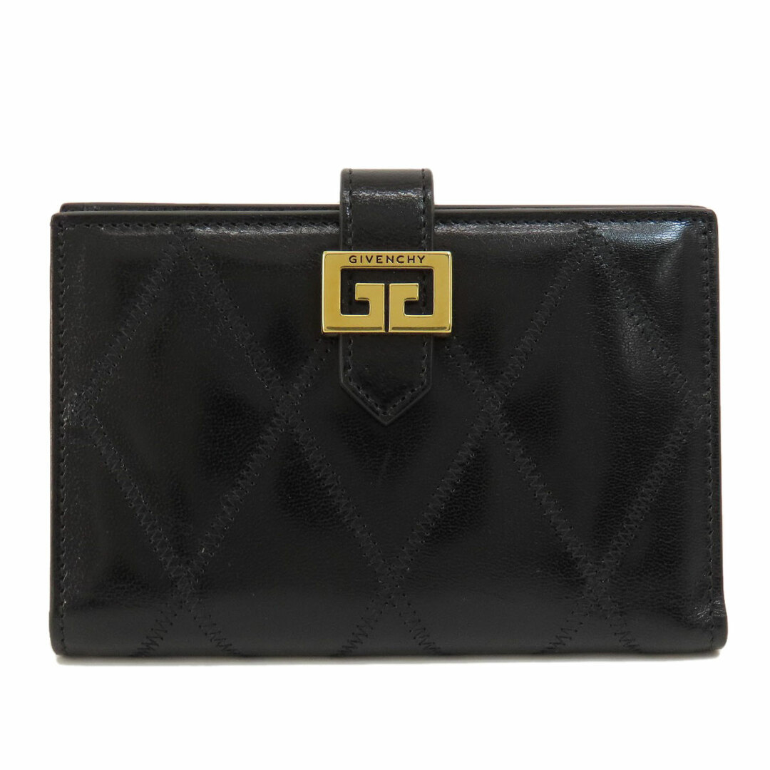 GIVENCHY - GIVENCHY ロゴ 二つ折り財布(小銭入れあり) レザー GIVENCHY - GIVENCHY ロゴ 二つ折り財布(小銭入れあり) レザー