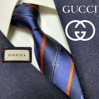 グッチ(Gucci)のグッチ ネクタイ シェリーライン インターロッキング 現行 ハイブランド 高級(ネクタイ)