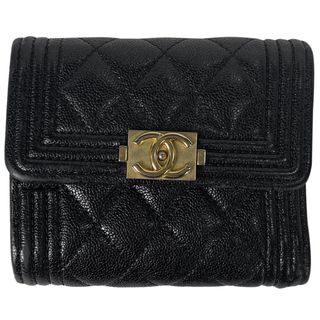 シャネル(CHANEL)のシャネル ボーイシャネル 三つ折り 財布 レディース 【中古】(財布)