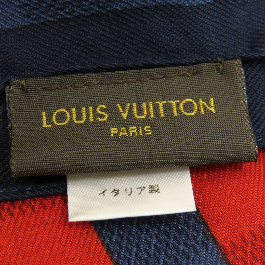 LOUIS VUITTON(ルイヴィトン)のLOUIS VUITTON MP1380 ダミエ柄 ストール コットン シルク レディース レディースのファッション小物(ストール/パシュミナ)の商品写真