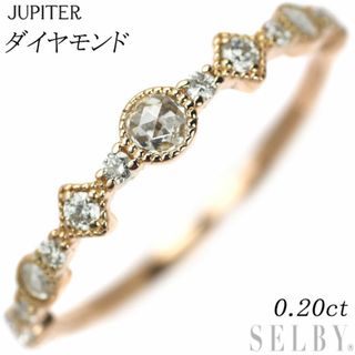 ジュピター K18PG ダイヤモンド リング 0.20ct(リング(指輪))