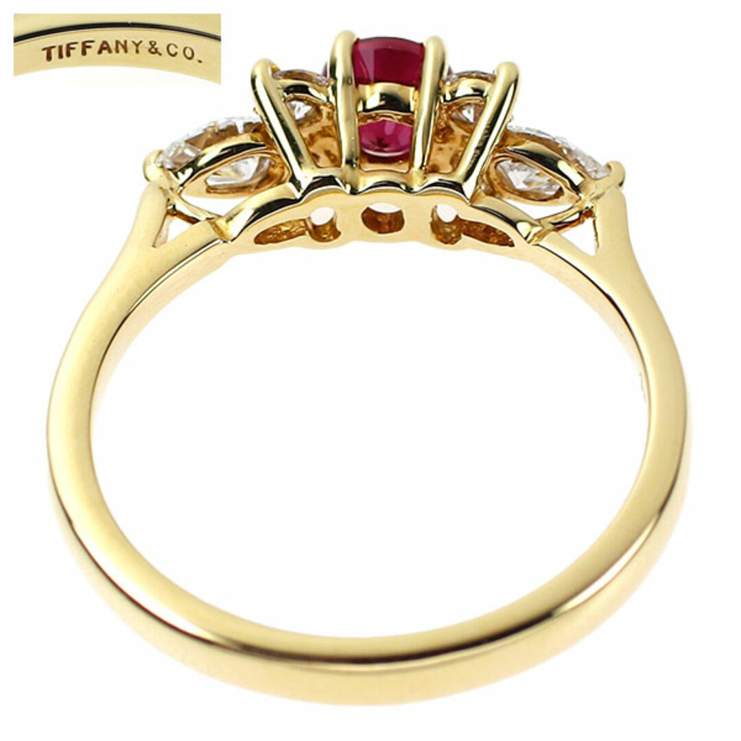 Tiffany & Co.(ティファニー)のティファニー K18YG ルビー ダイヤモンド リング セブンストーン レディースのアクセサリー(リング(指輪))の商品写真