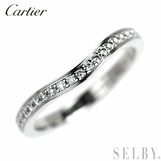 カルティエ(Cartier)のカルティエ Pt950 ダイヤモンド リング バレリーナカーブ 45号(リング(指輪))