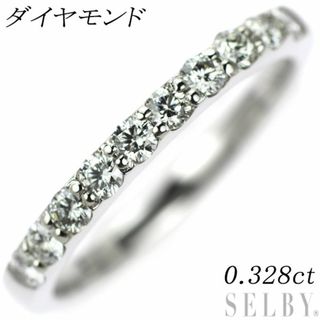 Pt900 ダイヤモンド リング 0.328ct 一文字(リング(指輪))