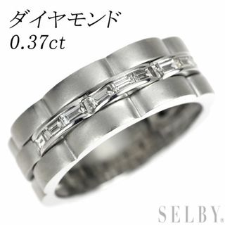 Pt950 ダイヤモンド リング 0.37ct(リング(指輪))