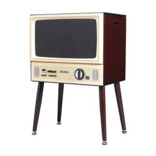 ドウシシャ レトロ風テレビ VT-203-BR(テレビ)