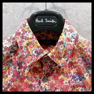 ポールスミス(Paul Smith)のポールスミス 長袖シャツ 花柄 レッド系(シャツ)