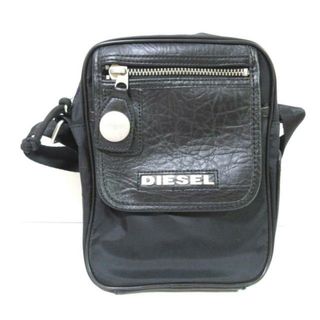 ディーゼル(DIESEL)のDIESEL(ディーゼル) ショルダーバッグ - 黒×シルバー 斜めがけ レザー(ショルダーバッグ)