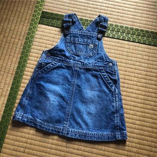 ザラキッズ(ZARA KIDS)のZARA オーバーオール　スカート　デニム(カバーオール)