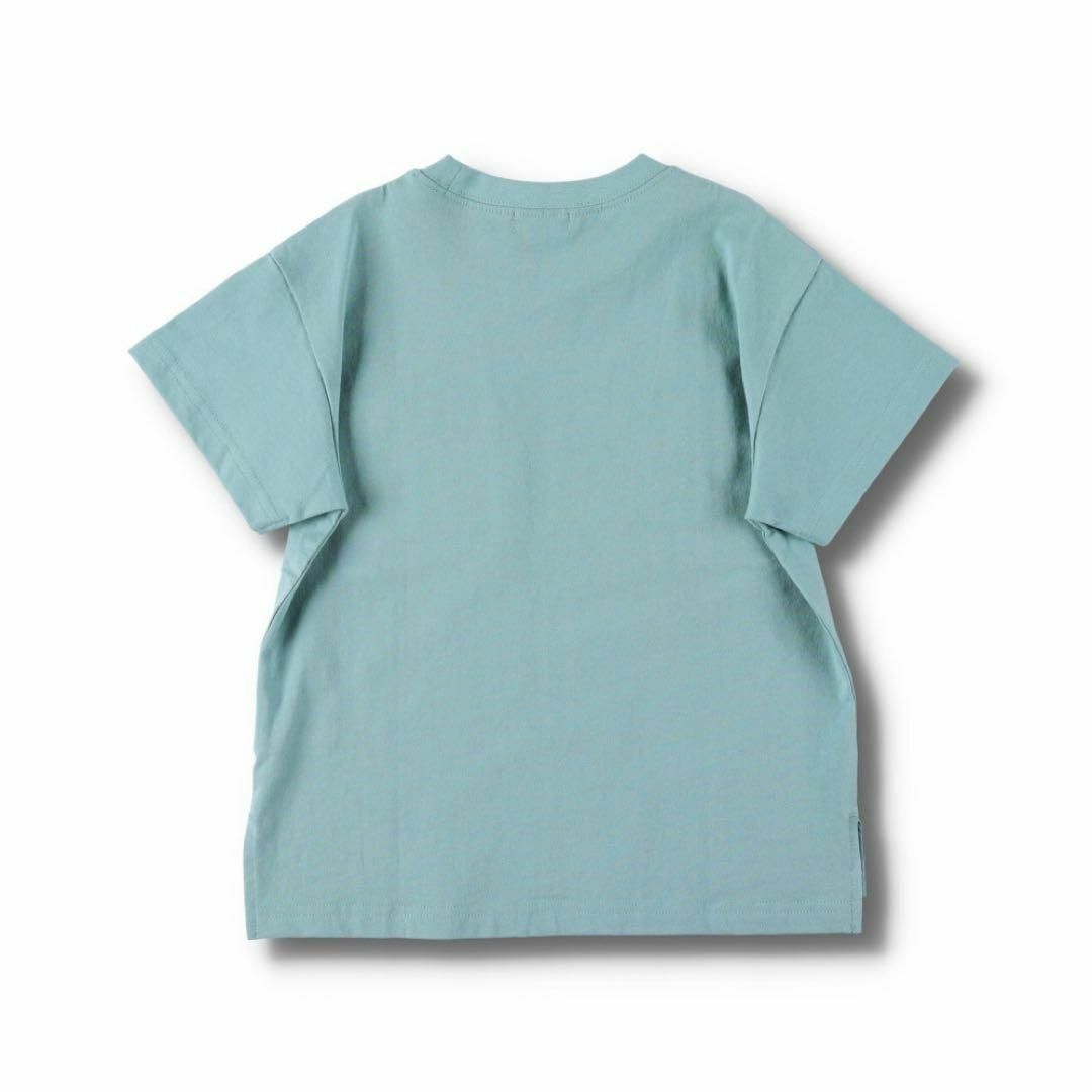 Branshes(ブランシェス)の新品　branshes ロゴグラフィック半袖Tシャツ　子供服　ブルーグレー　90 キッズ/ベビー/マタニティのキッズ服男の子用(90cm~)(Tシャツ/カットソー)の商品写真