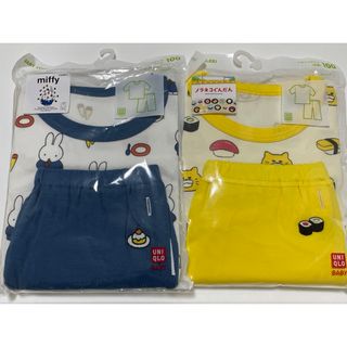 UNIQLO - ユニクロ　ミッフィー　のらねこぐんだん　半袖パジャマ　100