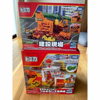 タカラトミー(Takara Tomy)のトミカ まちがうごくよ！つみおろし工事現場と建設現場のセット(模型/プラモデル)