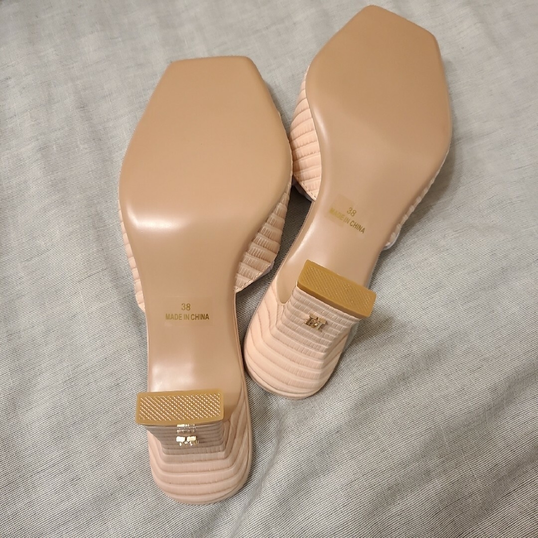 Her lip to(ハーリップトゥ)のSquare-Toe Mules /pink beige レディースの靴/シューズ(ミュール)の商品写真