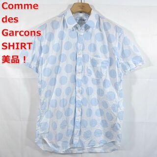 コムデギャルソンシャツ(COMME des GARCONS SHIRT)の【美品】コムデギャルソンシャツ　水玉半袖シャツ(シャツ)