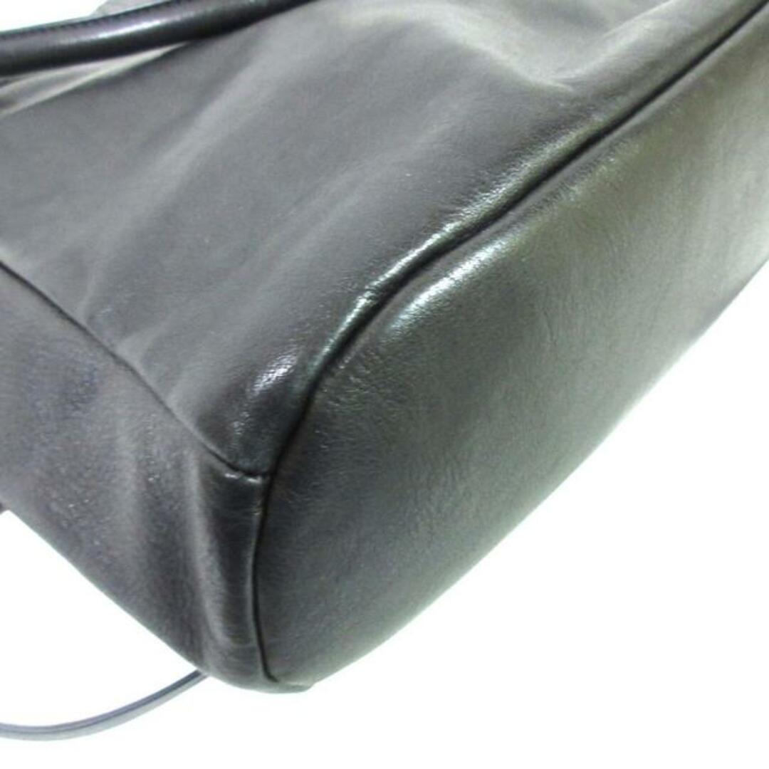 SAZABY(サザビー)のSAZABY(サザビー) ハンドバッグ 黒×ゴールド レザー×金属素材 レディースのバッグ(ハンドバッグ)の商品写真