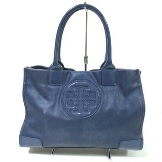 トリーバーチ(Tory Burch)のTORY BURCH(トリーバーチ) ハンドバッグ ブルー コーティングキャンバス×エナメル（レザー）(ハンドバッグ)