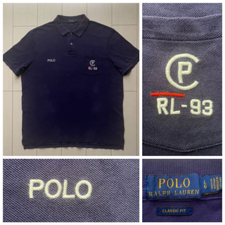 ポロラルフローレン(POLO RALPH LAUREN)のPOLO ラルフローレン cp rl-93 1993 復刻 ポロシャツ 紺 XL(ポロシャツ)