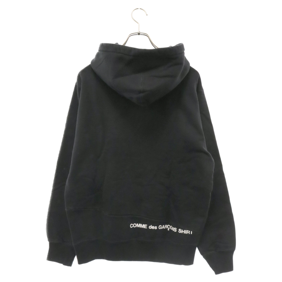 Supreme(シュプリーム)のSUPREME シュプリーム 18AW×COMME des GARCONS SHIRT Split Box Logo Hooded Sweatshirt スプリット ボックスロゴ スウェットプルオーバーパーカー ブラック メンズのトップス(パーカー)の商品写真