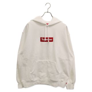 シュプリーム(Supreme)のSUPREME シュプリーム 21AW Box Logo Hooded Sweatshirt ボックスロゴ プルオーバースウェットパーカー フーディー ホワイト(パーカー)