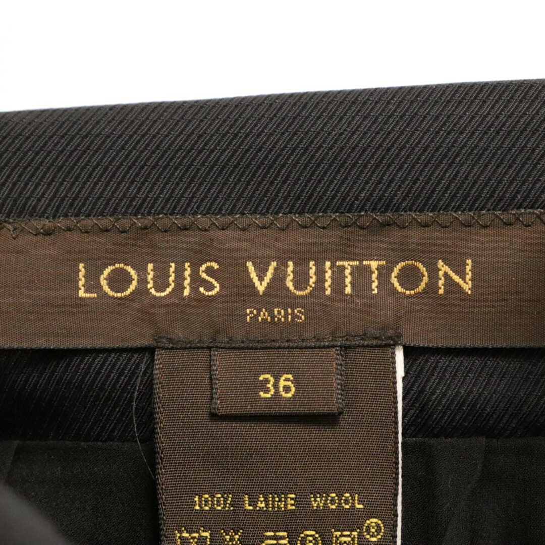 LOUIS VUITTON(ルイヴィトン)のLOUIS VUITTON ルイヴィトン チェックスカート ウールスカート レディース ネイビー/ブラック レディースのスカート(ひざ丈スカート)の商品写真