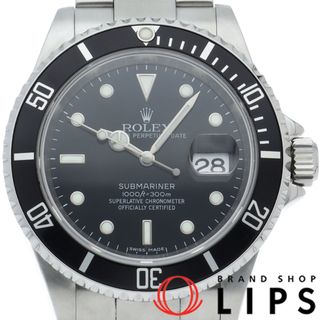 ロレックス(ROLEX)のロレックス サブマリーナ デイト ルーレット Submariner Date 16610(M) 箱 保証書 SS メンズ時計 ブラック 仕上げ済 2007年 美品 【中古】(その他)