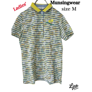 マンシングウェア(Munsingwear)のMunsingwear マンシングウェア　ポロシャツ　レディースM 半袖シャツ(ウエア)