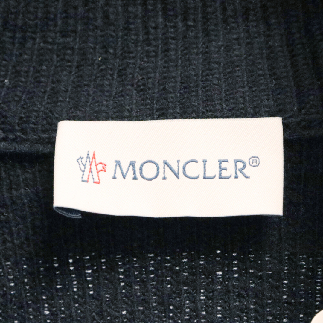 MONCLER(モンクレール)のMONCLER モンクレール Cardigan Tricot ダウン 切替 ジップアップ カーディガン I20939B00010 M1241 ブラック/ホワイト レディース レディースのジャケット/アウター(ダウンジャケット)の商品写真